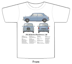 Vanden Plas Princess 1100 1963-68 T-shirt Front